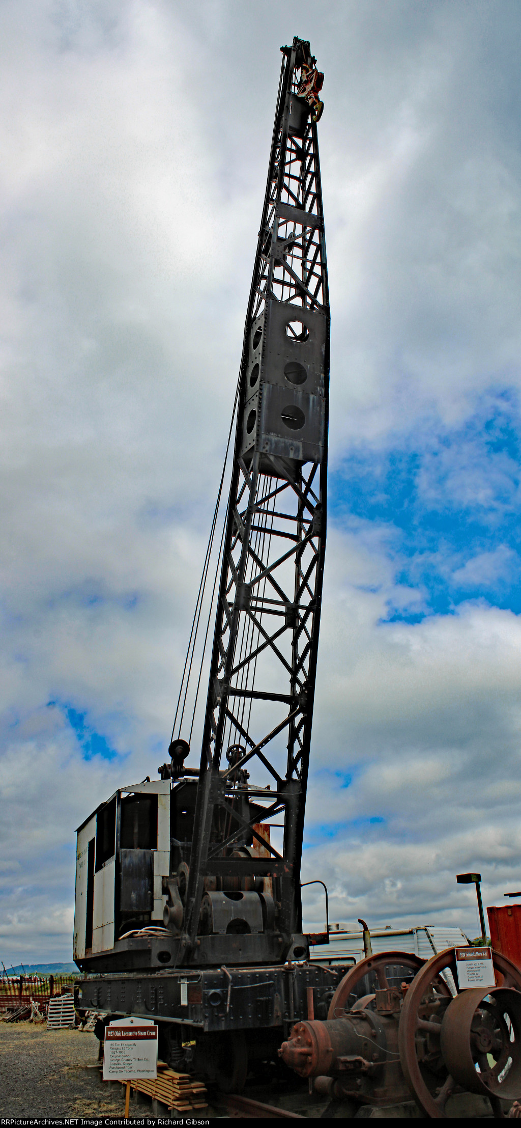 1927 Ohio Locomotive Steam Crane - George H Chaney Timber Company